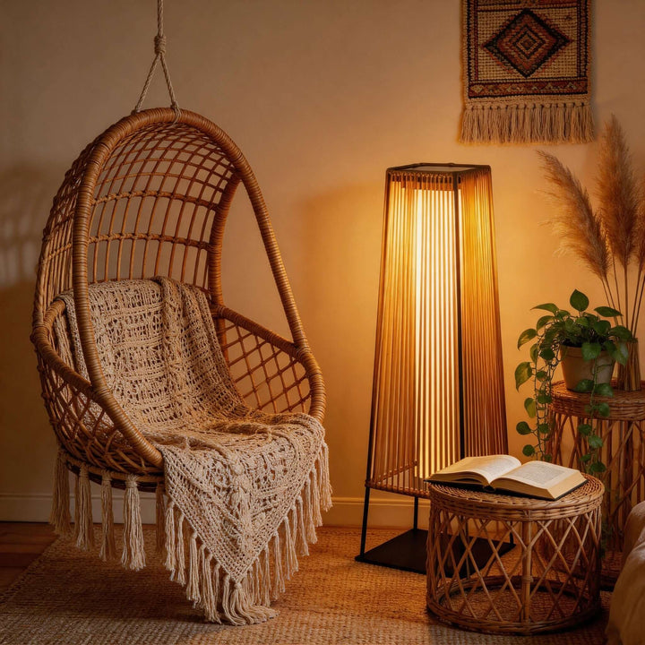 Fenlow Outdoor Light - Stylish Solar Plastic Rattan Light