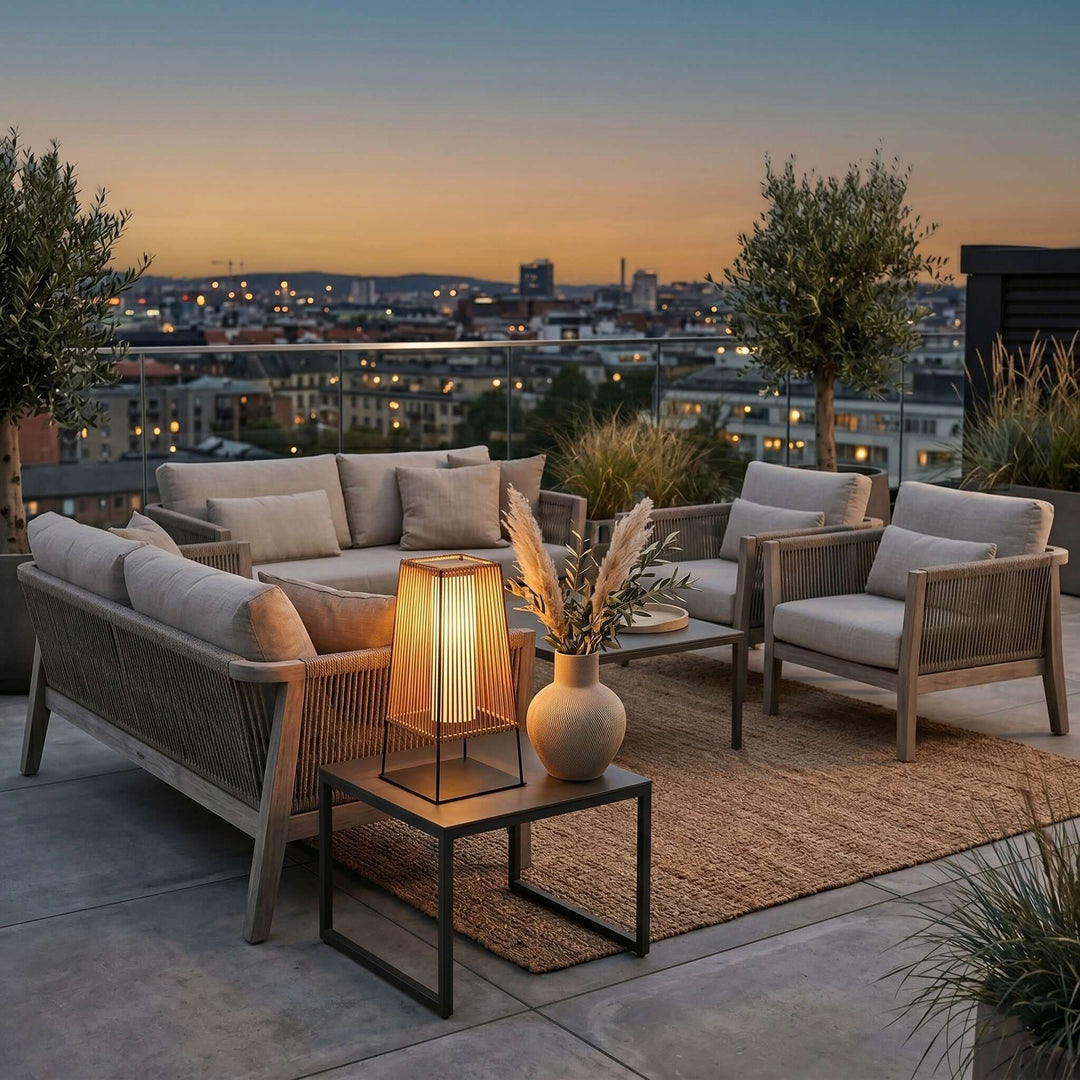 Fenlow Outdoor Light - Stylish Solar Plastic Rattan Light