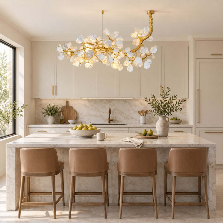 Fenrali Modern Linear Chandelier for Dining Rooms and Kitchen Islands