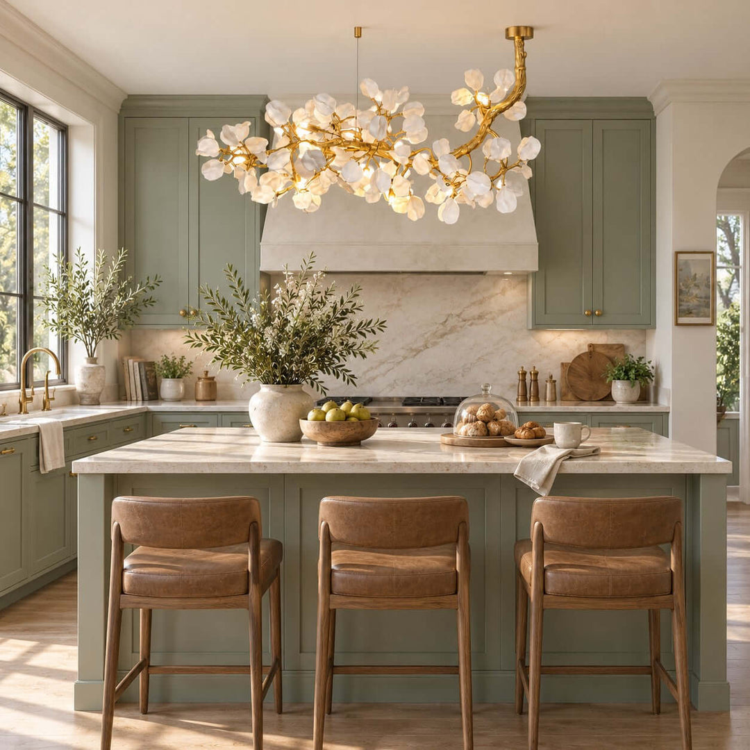 Fenrali Modern Linear Chandelier for Dining Rooms and Kitchen Islands