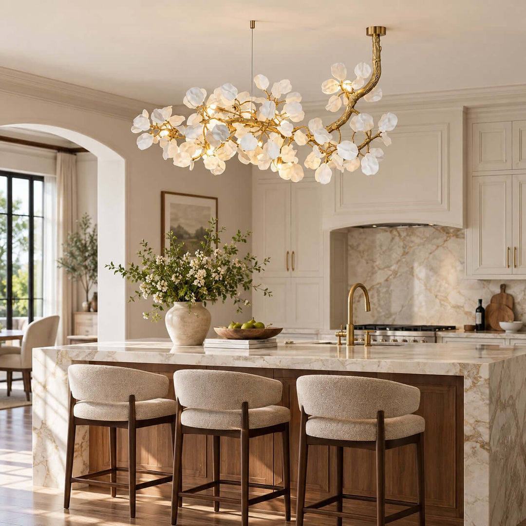 Fenrali Modern Linear Chandelier for Dining Rooms and Kitchen Islands