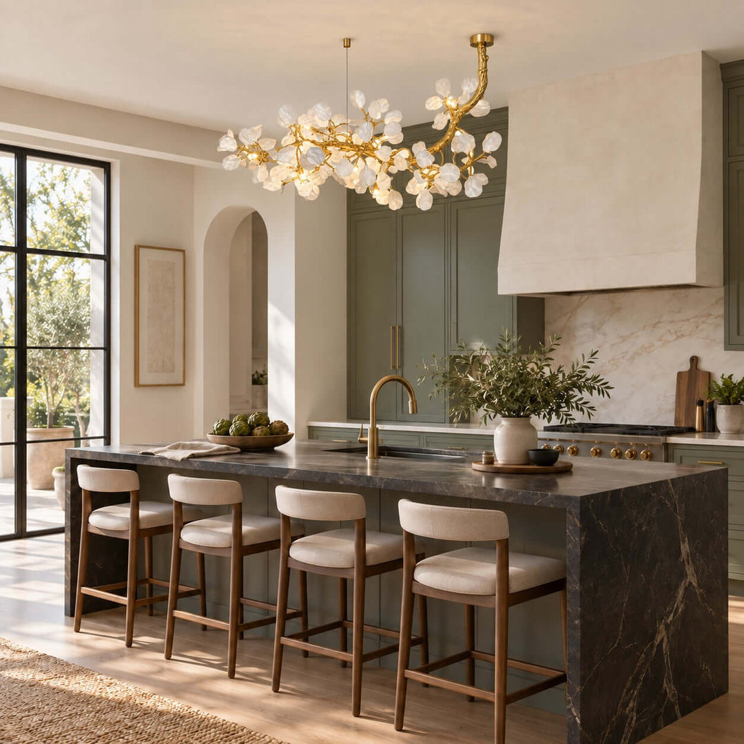 Fenrali Modern Linear Chandelier for Dining Rooms and Kitchen Islands