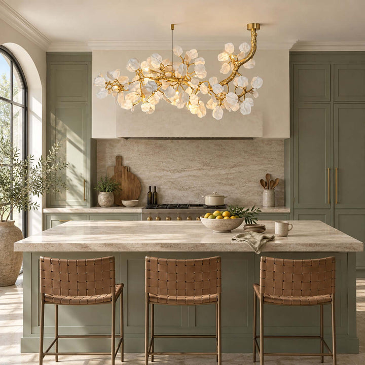 Fenrali Modern Linear Chandelier for Dining Rooms and Kitchen Islands