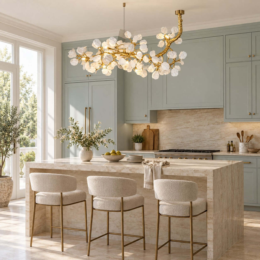 Fenrali Modern Linear Chandelier for Dining Rooms and Kitchen Islands