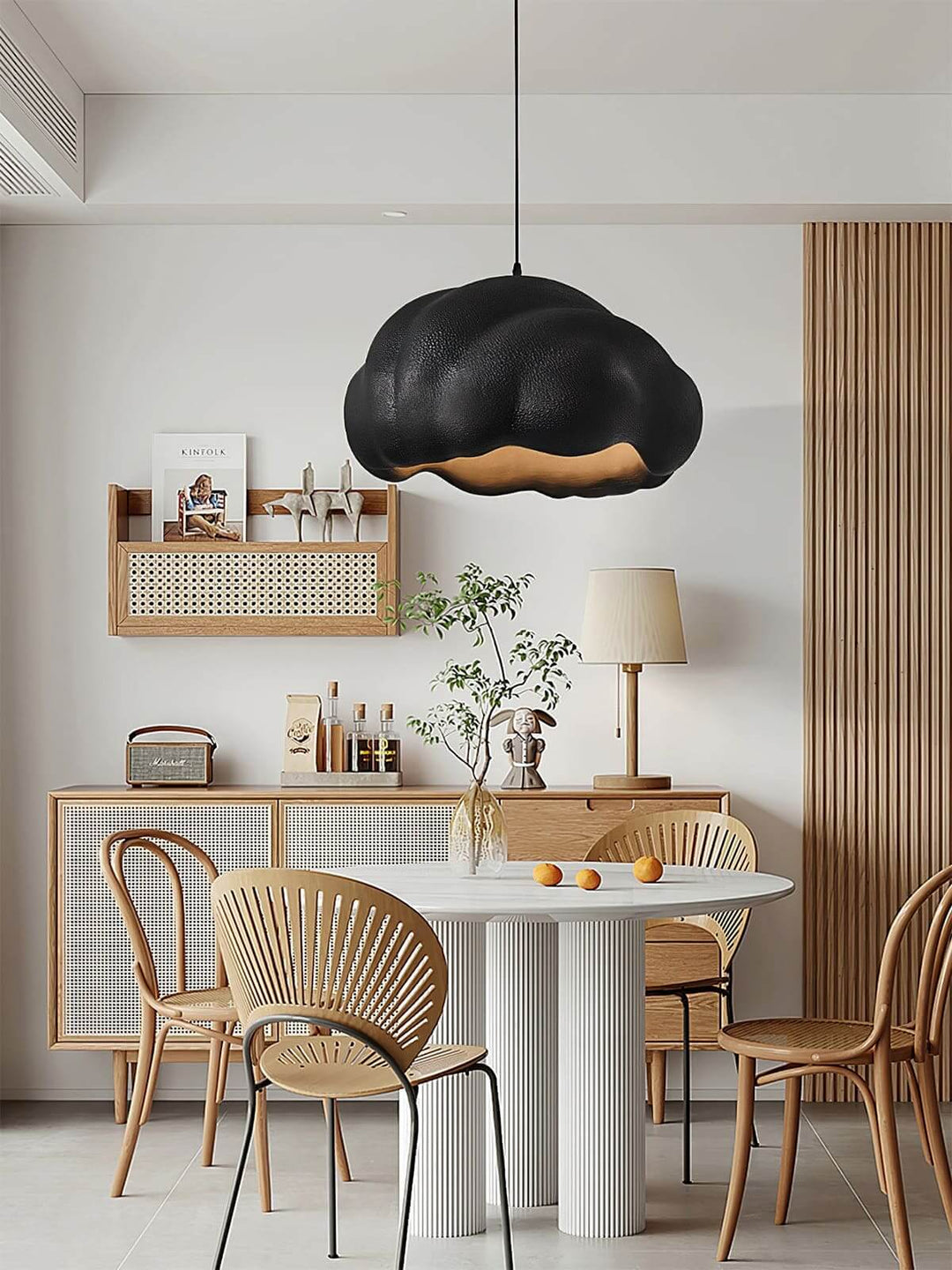 Feyno Resin Pendant Lamp - Nordic Cream Style Creative Pendant Light