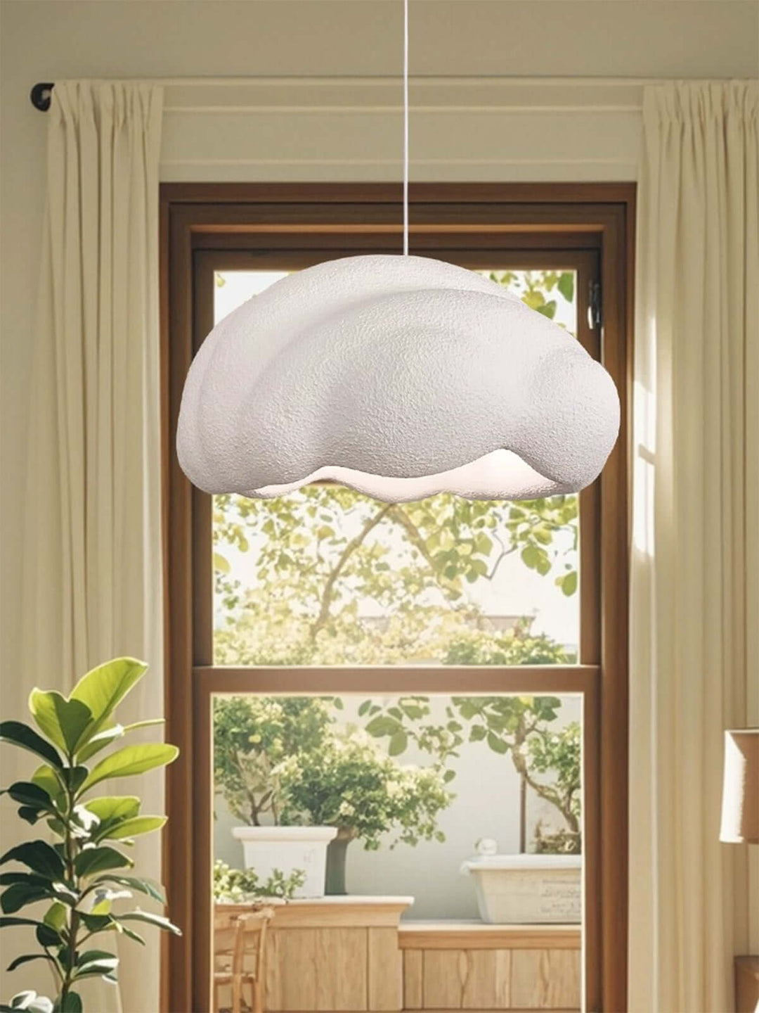 Feyno Resin Pendant Lamp - Nordic Cream Style Creative Pendant Light