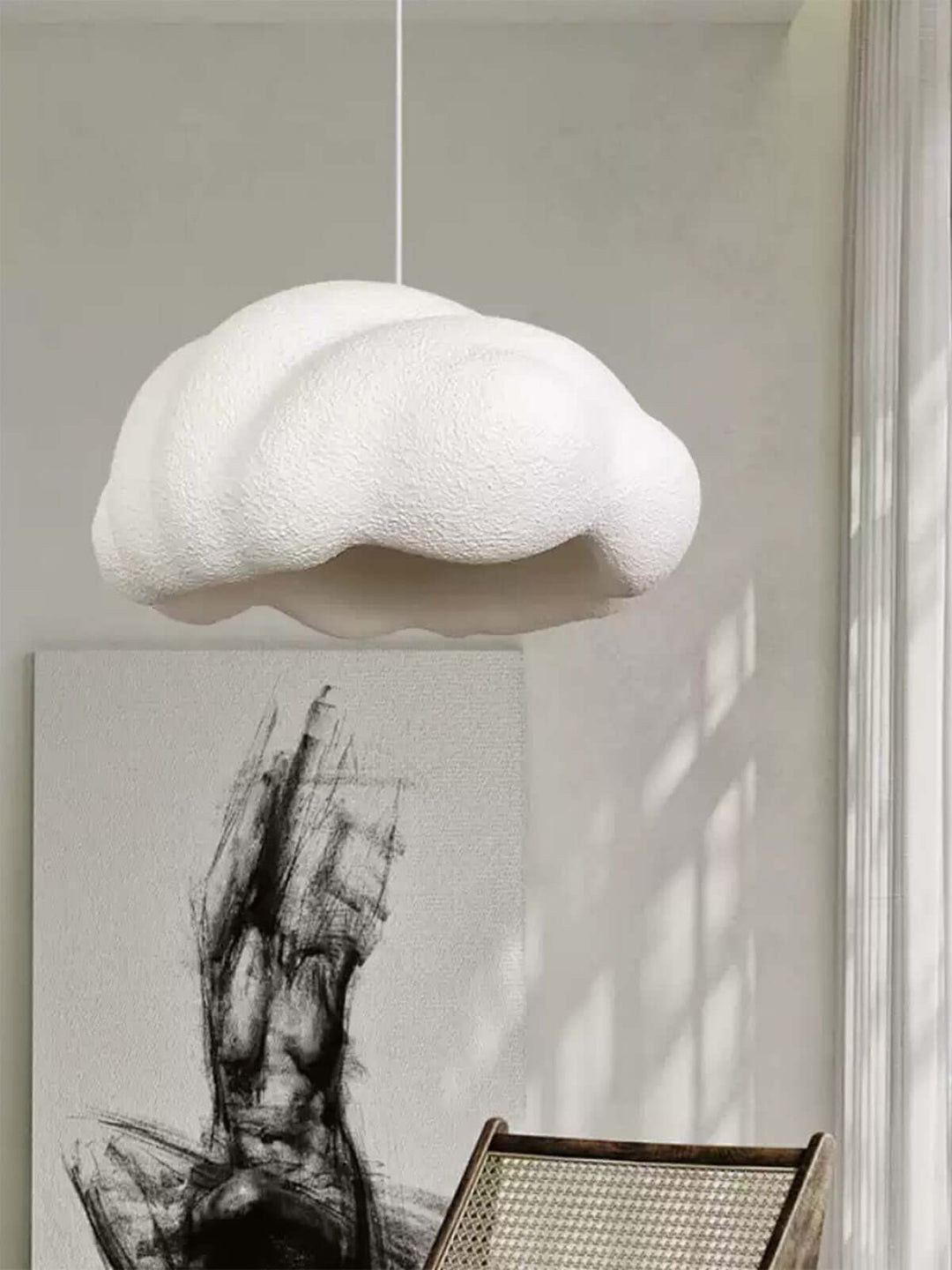 Feyno Resin Pendant Lamp - Nordic Cream Style Creative Pendant Light