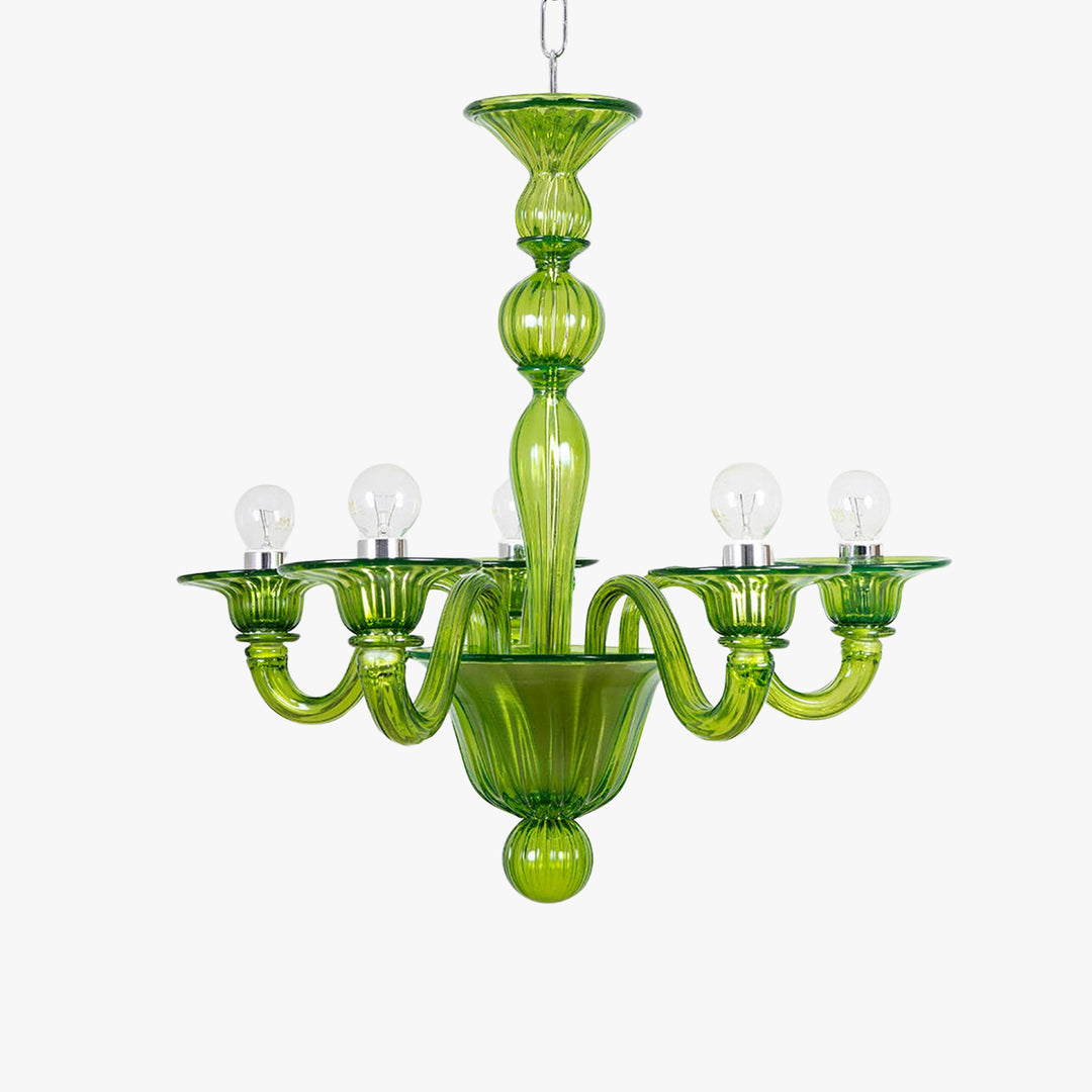 Fintav Chandelier – Modern Glass Light for Dining Area