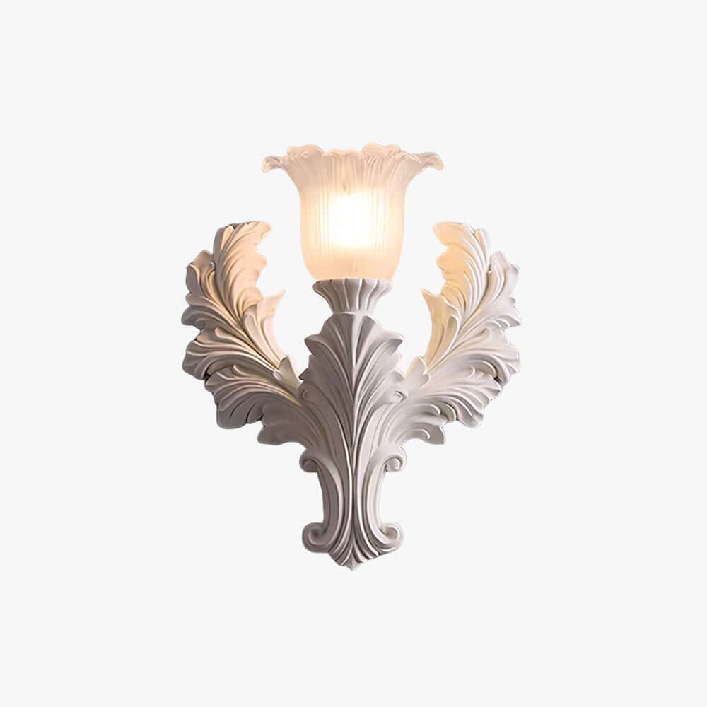 Firova Wall Light – French Vintage Resin Art Carved Decor