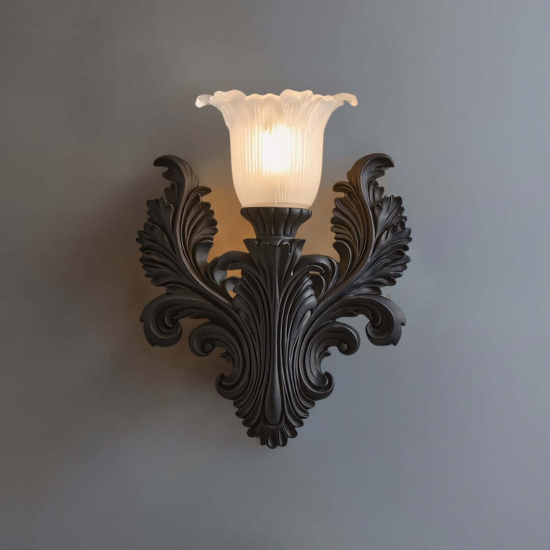 Firova Wall Light – French Vintage Resin Art Carved Decor