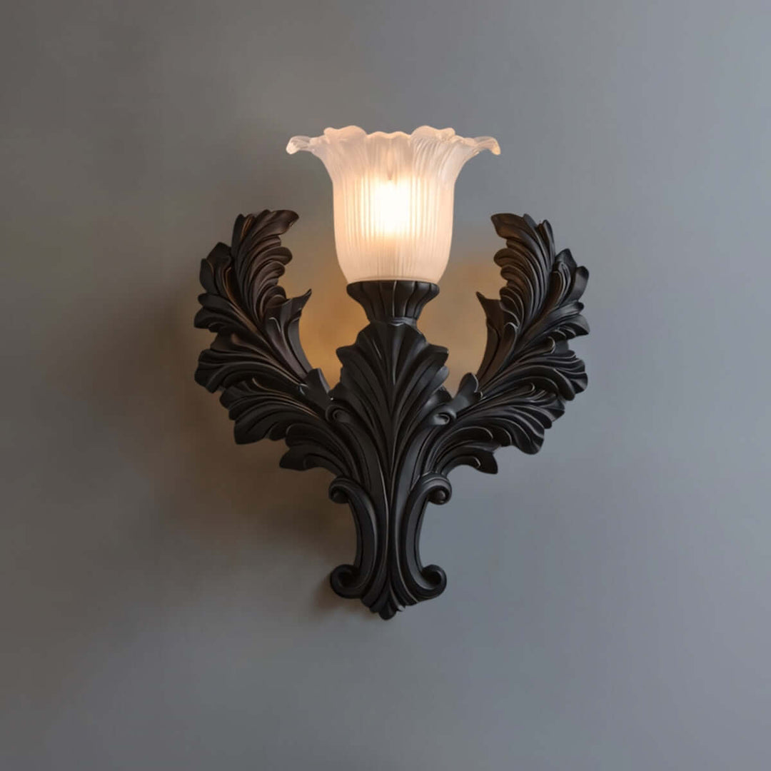 Firova Wall Light – French Vintage Resin Art Carved Decor