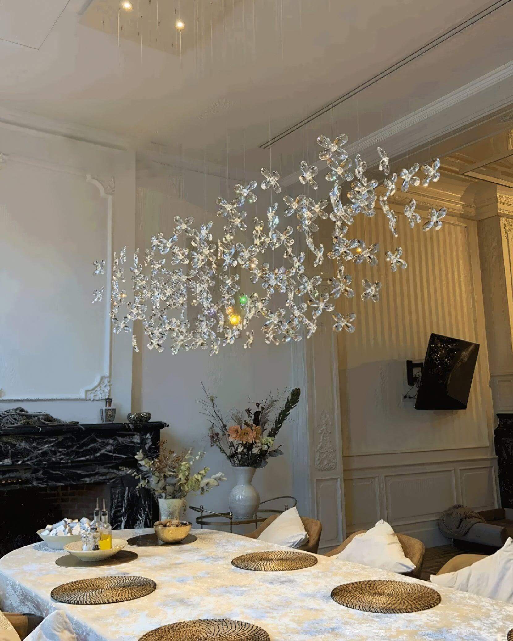 Floating Butterfly Chandelier – Crystal Elegance with Stunning