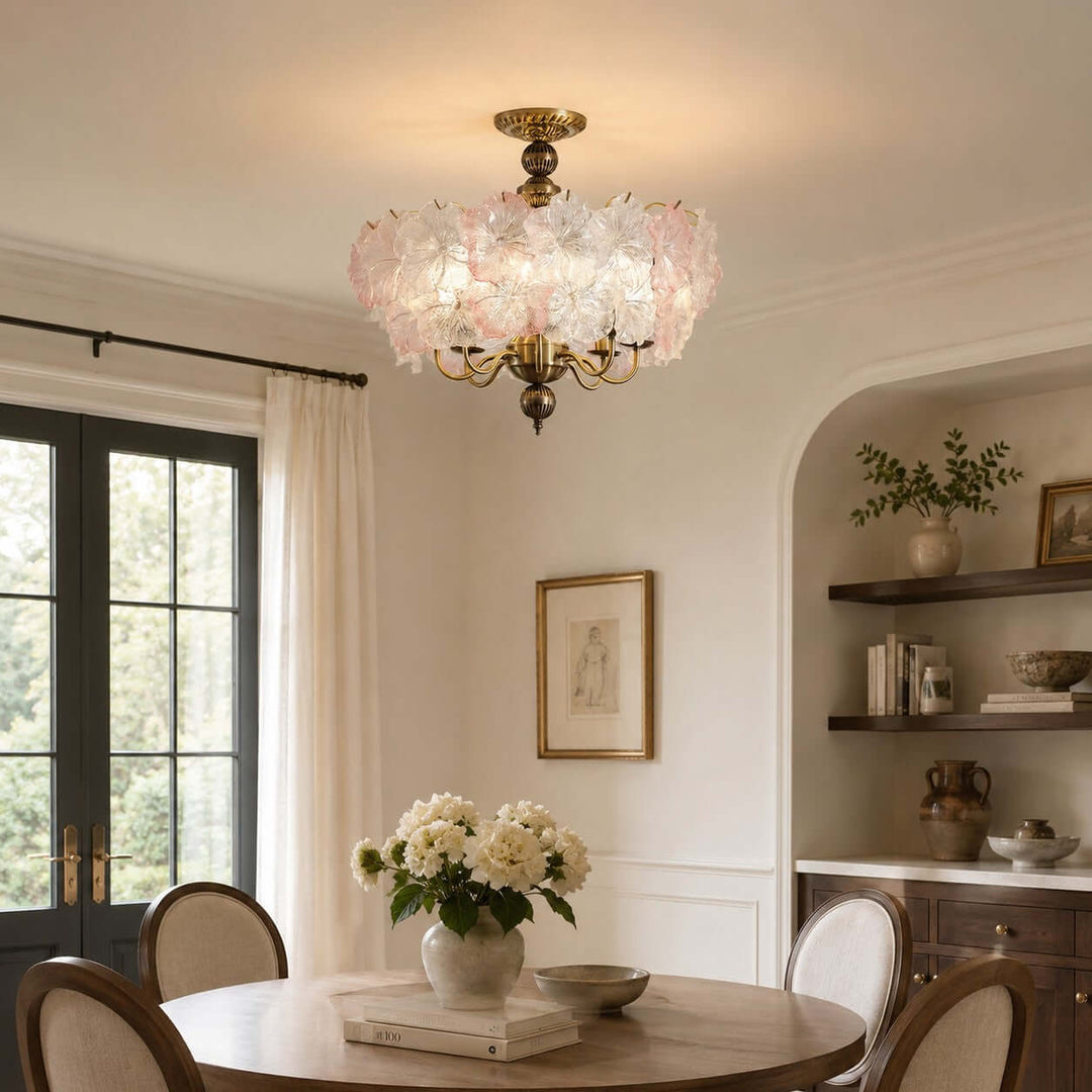 Floravine Ceiling Lamp - Vintage Glass Ceiling Light for Bedroom | Vinlighting