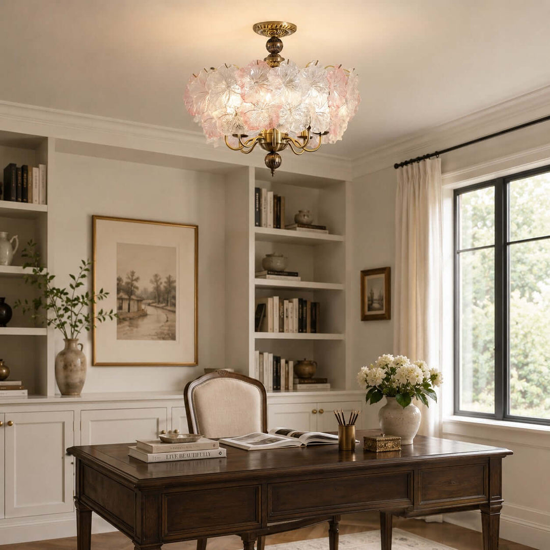 Floravine Ceiling Lamp - Vintage Glass Ceiling Light for Bedroom | Vinlighting