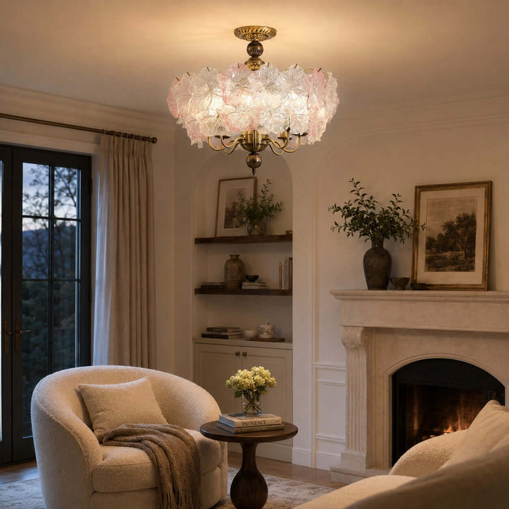 Floravine Ceiling Lamp - Vintage Glass Ceiling Light for Bedroom | Vinlighting