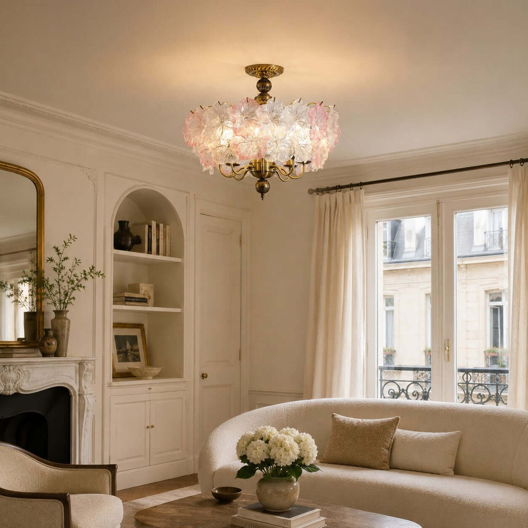 Floravine Ceiling Lamp - Vintage Glass Ceiling Light for Bedroom | Vinlighting