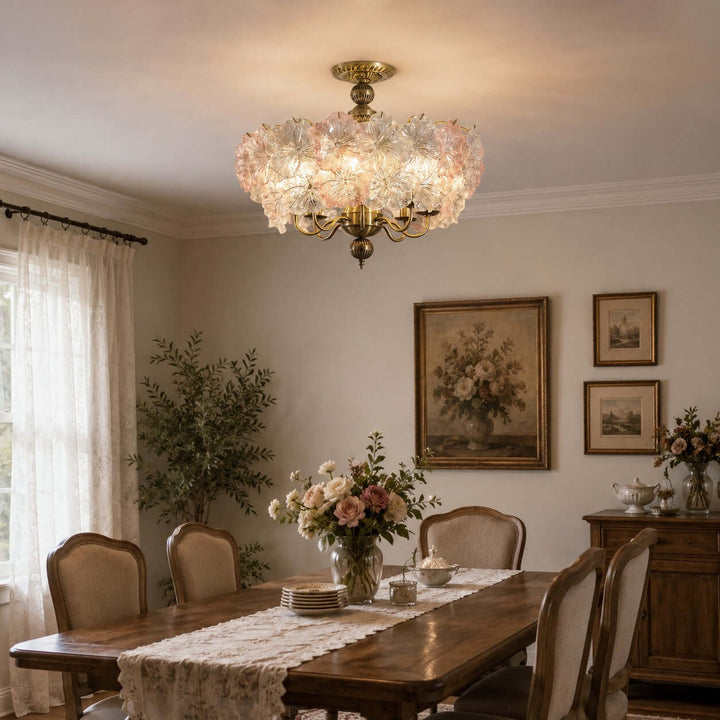 Floravine Ceiling Lamp - Vintage Glass Ceiling Light for Bedroom | Vinlighting