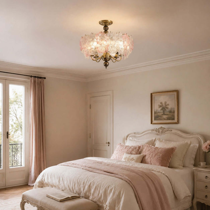 Floravine Ceiling Lamp - Vintage Glass Ceiling Light for Bedroom | Vinlighting