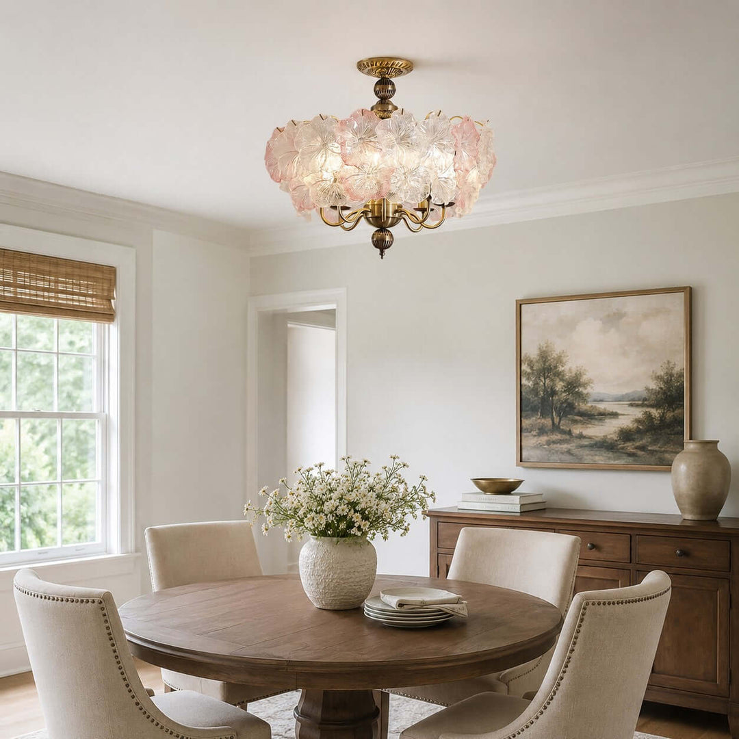 Floravine Ceiling Lamp - Vintage Glass Ceiling Light for Bedroom | Vinlighting