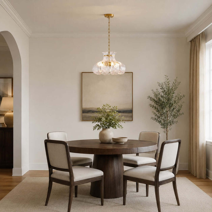 Florvia Pendant Light | French Glass Light for Entryway and Foyer