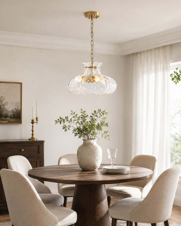 Florvia Pendant Light | French Glass Light for Entryway and Foyer