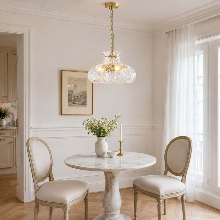 Florvia Pendant Light | French Glass Light for Entryway and Foyer