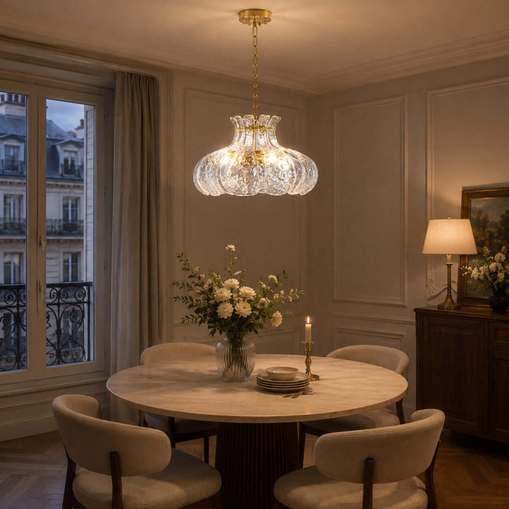 Florvia Pendant Light | French Glass Light for Entryway and Foyer