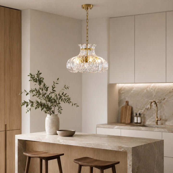 Florvia Pendant Light | French Glass Light for Entryway and Foyer