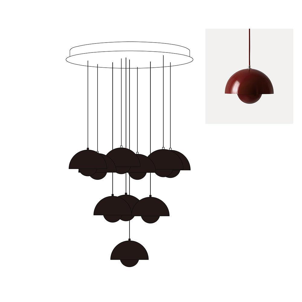Flowerpot Combination Chandelier - High Ceiling Modern Lighting | Vinlighting | Vinlighting