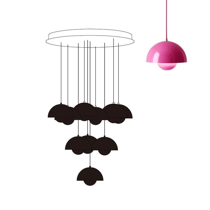 Flowerpot Combination Chandelier - High Ceiling Modern Lighting | Vinlighting | Vinlighting