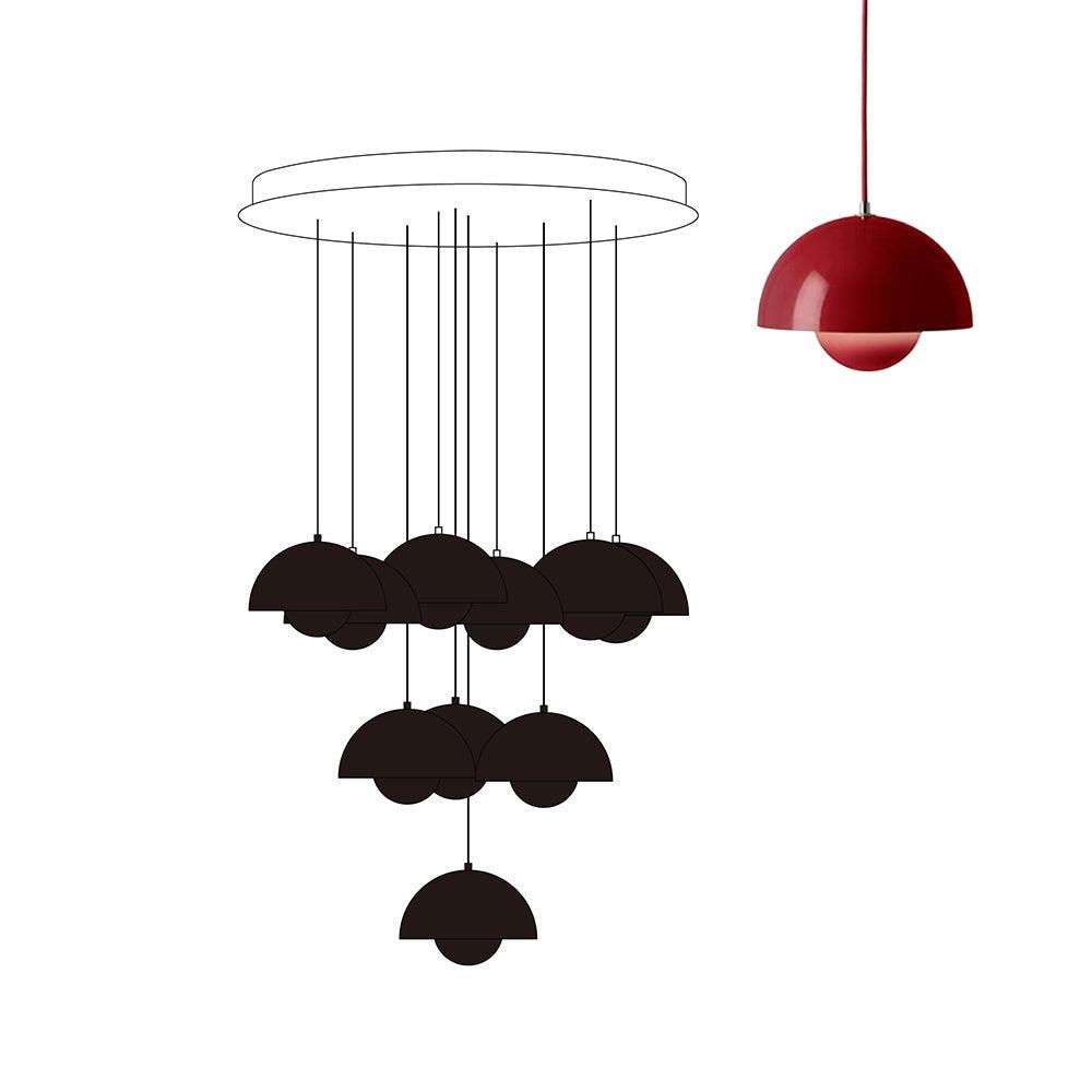 Flowerpot Combination Chandelier - High Ceiling Modern Lighting | Vinlighting | Vinlighting