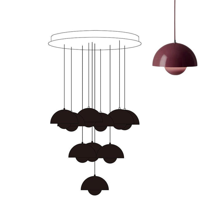 Flowerpot Combination Chandelier - High Ceiling Modern Lighting | Vinlighting | Vinlighting