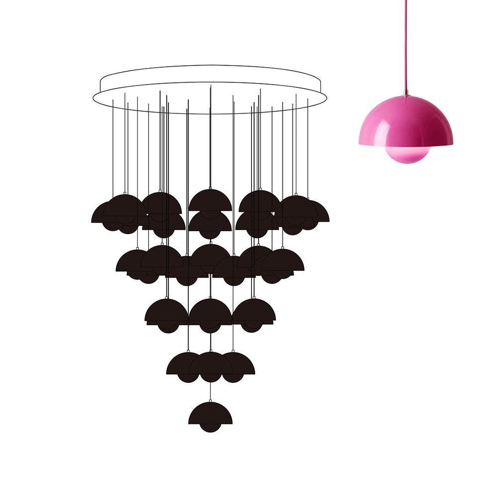 Flowerpot Combination Chandelier - High Ceiling Modern Lighting | Vinlighting | Vinlighting