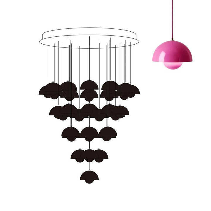 Flowerpot Combination Chandelier - High Ceiling Modern Lighting | Vinlighting | Vinlighting