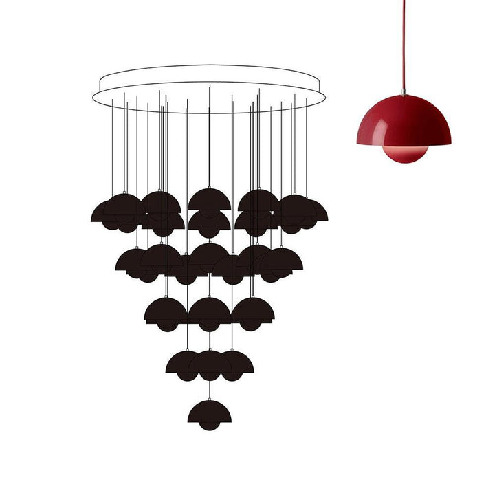 Flowerpot Combination Chandelier - High Ceiling Modern Lighting | Vinlighting | Vinlighting