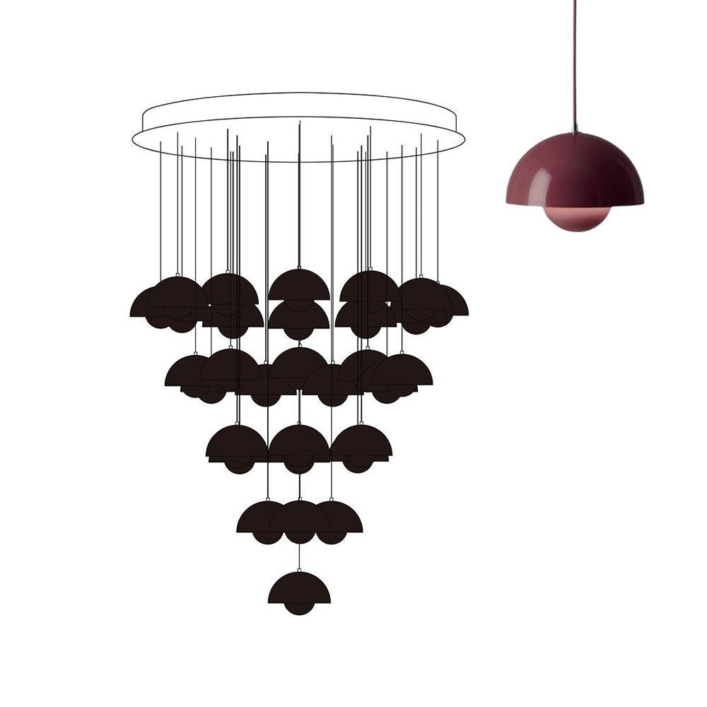 Flowerpot Combination Chandelier - High Ceiling Modern Lighting | Vinlighting | Vinlighting