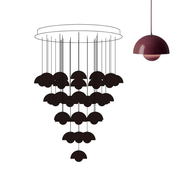 Flowerpot Combination Chandelier - High Ceiling Modern Lighting | Vinlighting | Vinlighting