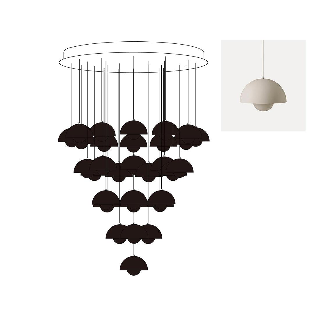 Flowerpot Combination Chandelier - Vinlighting