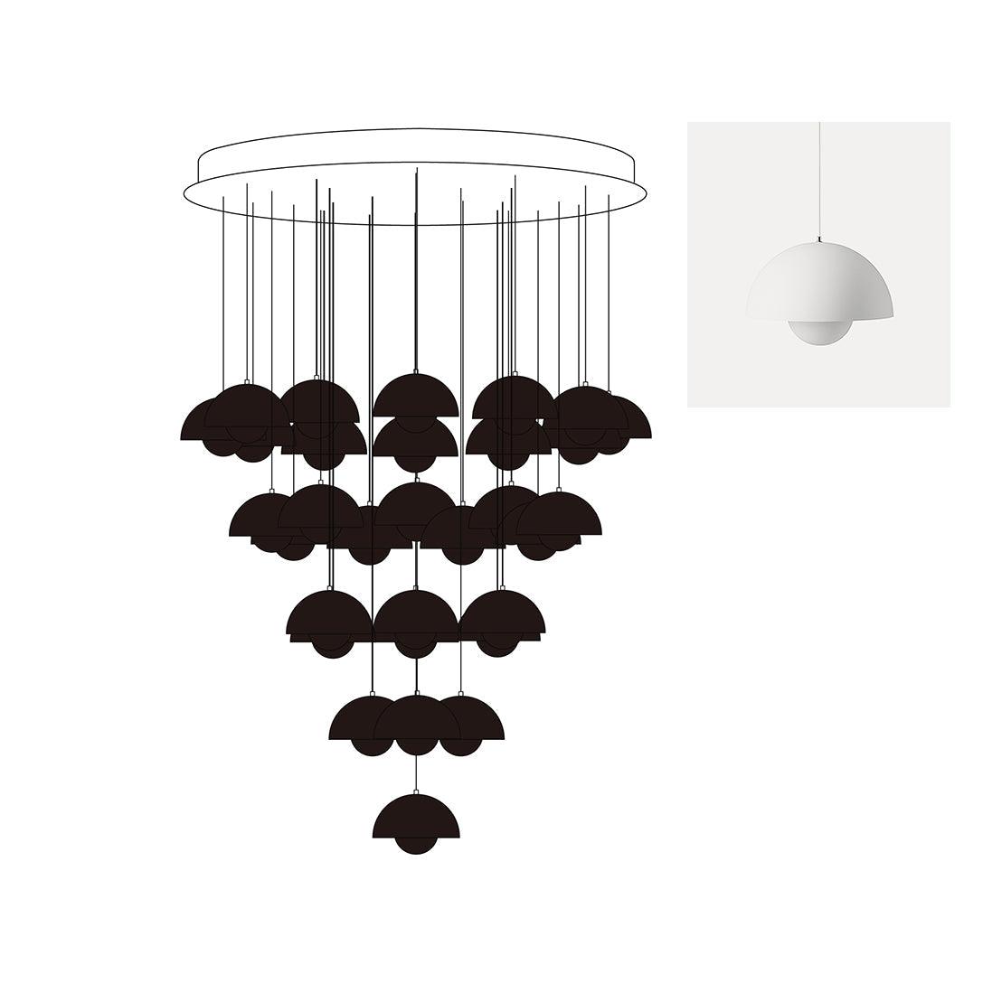 Flowerpot Combination Chandelier - Vinlighting