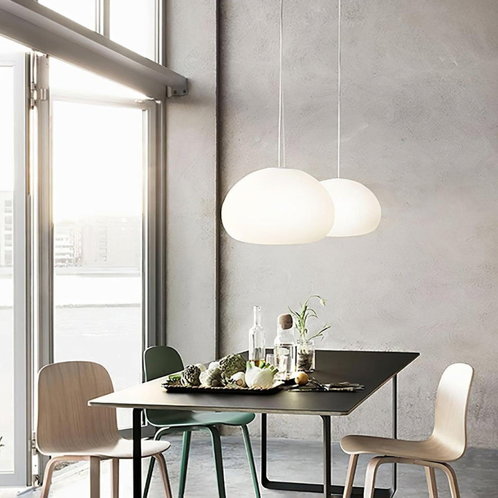 Fluid Pendant Lamp – Simple Cloud Shape Modern Glass Chandelier | Vinlighting | Vinlighting