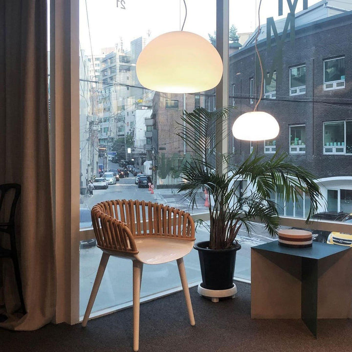 Fluid Pendant Lamp – Simple Cloud Shape Modern Glass Chandelier | Vinlighting | Vinlighting