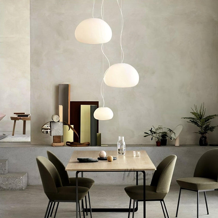 Fluid Pendant Lamp – Simple Cloud Shape Modern Glass Chandelier | Vinlighting | Vinlighting