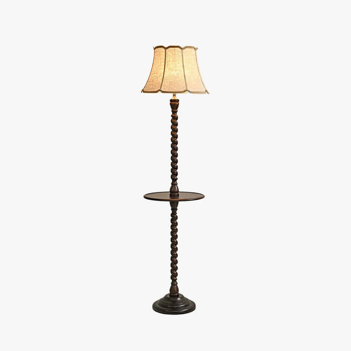 Folani Floor Lamp – Retro French Style Wabi-sabi Fabric Lamp