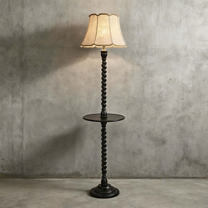 Folani Floor Lamp – Retro French Style Wabi-sabi Fabric Lamp