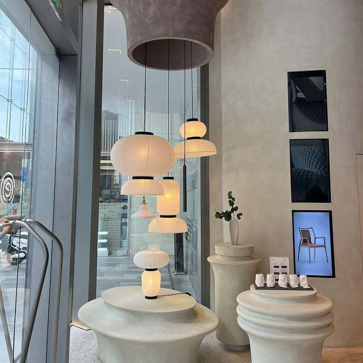 Formakami Pendant Light | Mid Century Lantern | Hanging Paper Lamp | Vinlighting | Vinlighting
