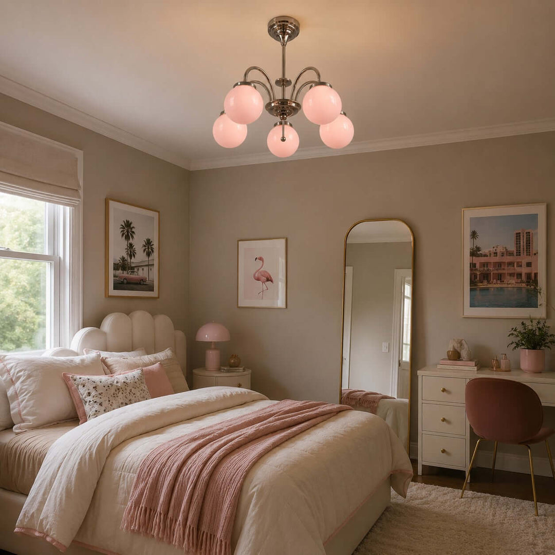 Foster Chandelier – Mid Century Glass Dining Room Chandelier | Vinlighting