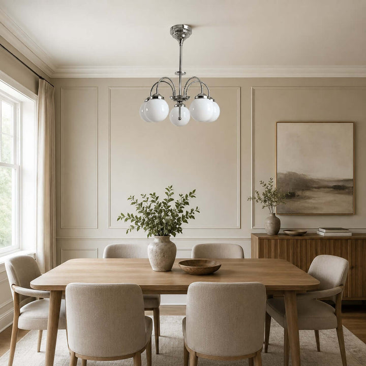 Foster Chandelier – Mid Century Glass Dining Room Chandelier | Vinlighting