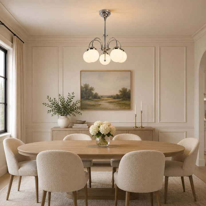 Foster Chandelier – Mid Century Glass Dining Room Chandelier | Vinlighting