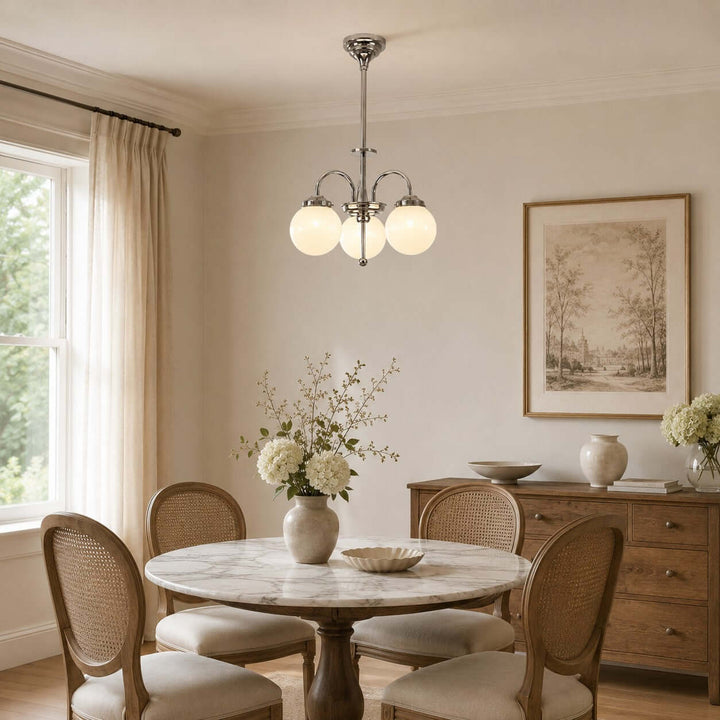 Foster Chandelier – Mid Century Glass Dining Room Chandelier | Vinlighting