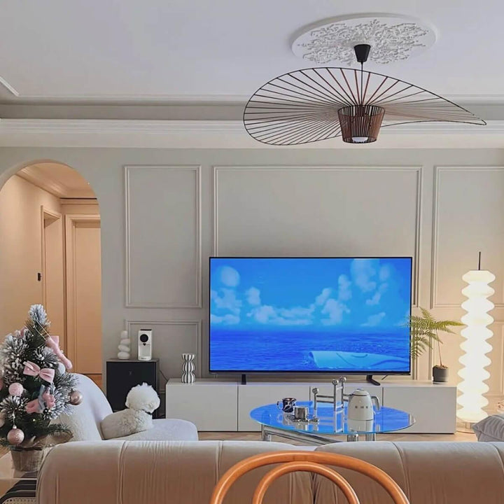 French Vertigo Fiberglass Chandelier - Modern Art Deco Vintage Light | Vinlighting | Vinlighting